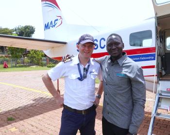 Pilot Wim with Bruno