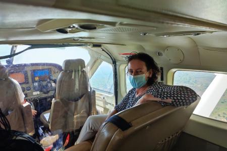 Karina is a frequent flyer with MAF working for MWH supporting farmers in northern Uganda