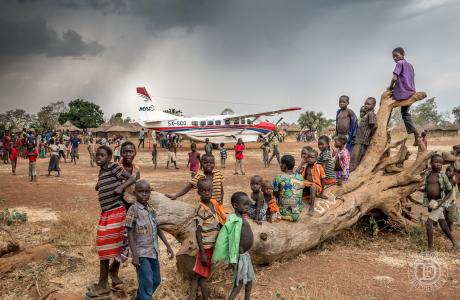 MAF Uganda fly to South Sudan, EDRC and throughout Uganda.  Photo Dave Forney in South Sudan