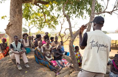 Tutapona offering trauma counselling to refugees