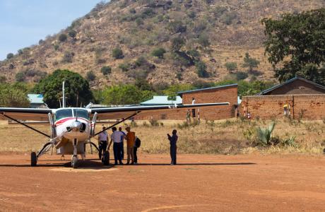 Landing in Moroto