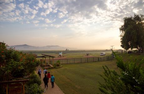 Boarding at Kajjansi Airfield Terminal
